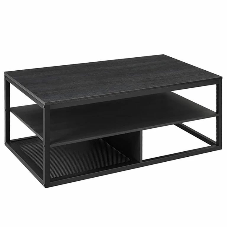 loftscape Red Living Table basse Didy – Imitation chêne noir / Noir