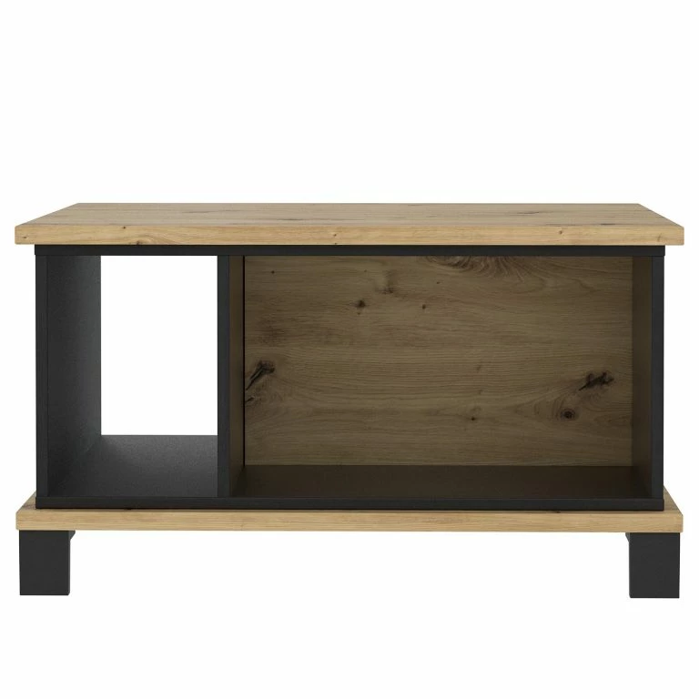 Loftscape Red Living Table Basse Egan II – Imitation Chêne Artisan / Imitation Chêne Noir