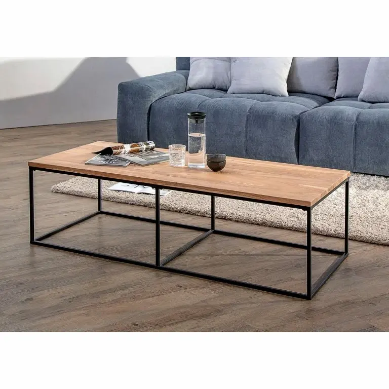 Loftscape Red Living Table Basse Fenay – Acacia Massif / Métal – Acacia / Noir