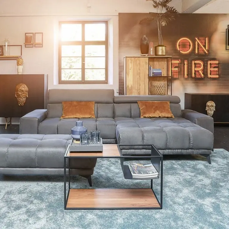 Loftscape Red Living Table Basse Fenay – Acacia Massif / Métal – Acacia / Noir