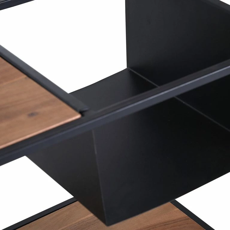 Loftscape Red Living Table Basse Fenay – Acacia Massif / Métal – Acacia / Noir