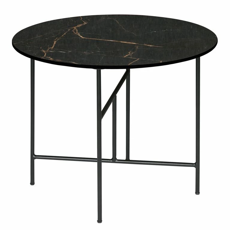 loftscape Red Living Table basse Gali II – Marbre / Métal – Marbre Noir / Noir