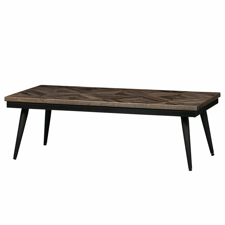 loftscape Red Living Table basse Hobro – Teck massif / Métal – Teck / Noir
