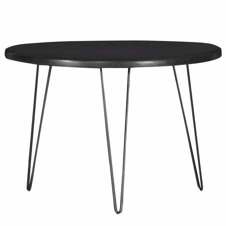 loftscape Red Living Table basse Jouy – Manguier massif / Métal – Marron / Noir