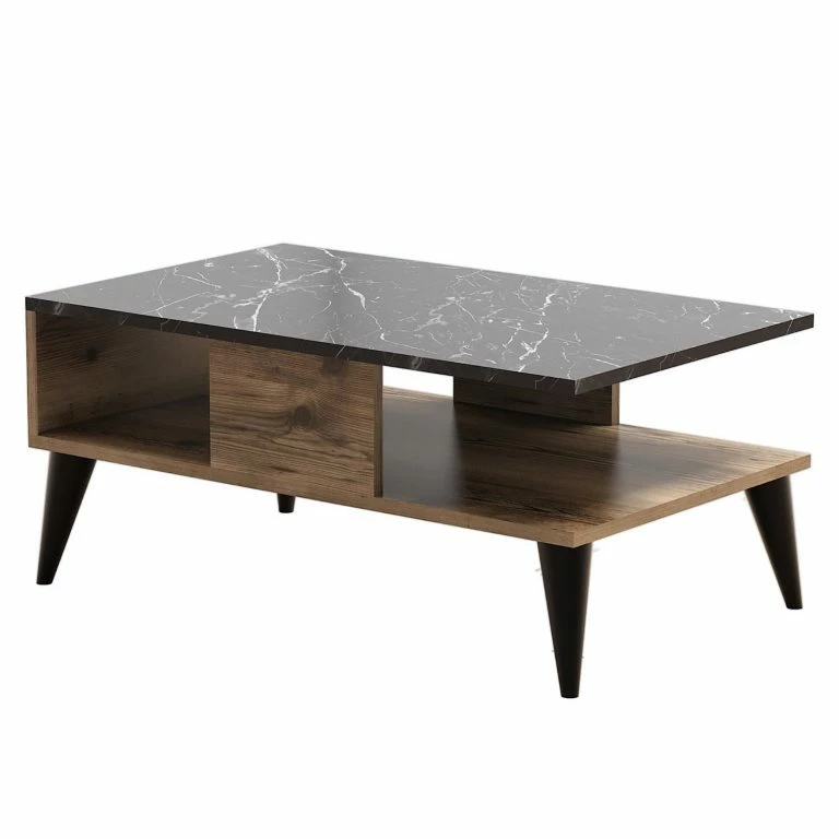 loftscape Red Living Table basse Korfu – Imitation noyer