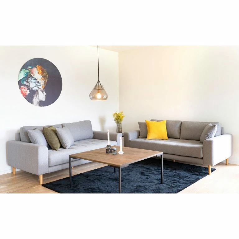 Loftscape Red Living Table Basse Luz II – Chêne Massif / Métal – Chêne Foncé