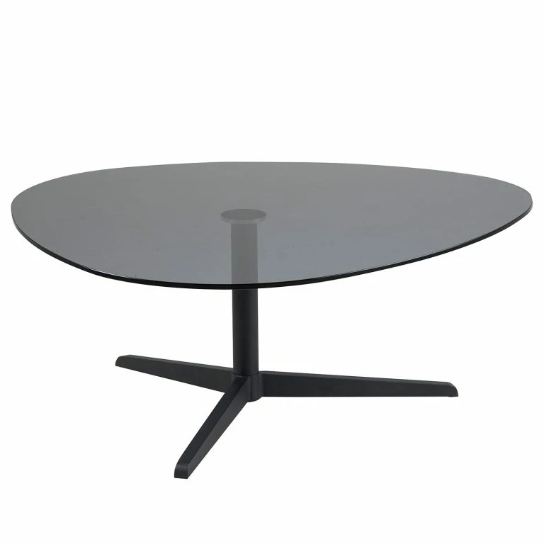 Loftscape Red Living Table Basse Mandan I – Verre / Métal – Gris Foncé / Noir