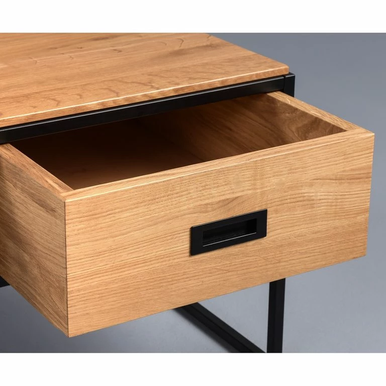 Loftscape Red Living Table Basse Manvieux – Chêne Sauvage Massif / Métal – Chêne Sauvage / Noir