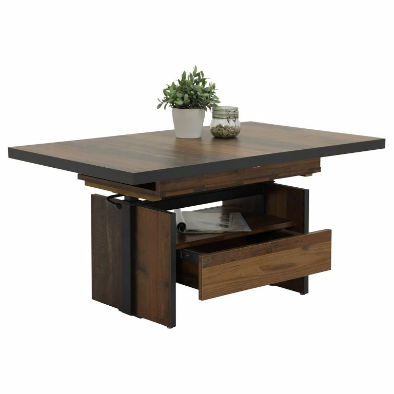 Loftscape Red Living Table Basse Nolle – Aspect Ancien / Anthracite