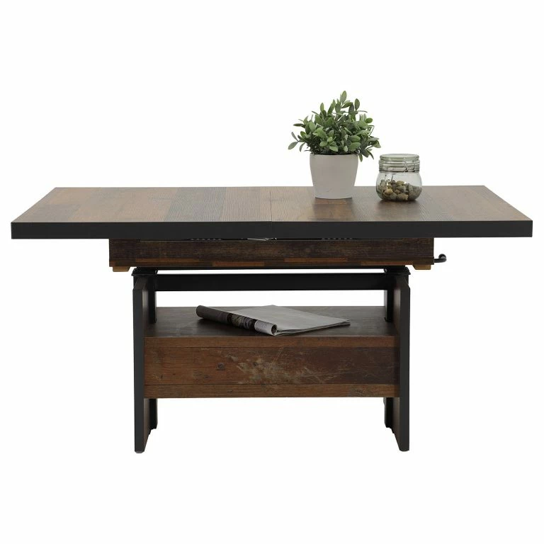 Loftscape Red Living Table Basse Nolle – Aspect Ancien / Anthracite