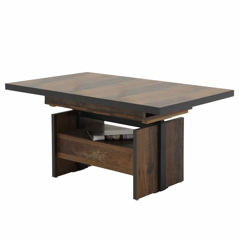 loftscape Red Living Table basse Nolle – Aspect ancien / Anthracite