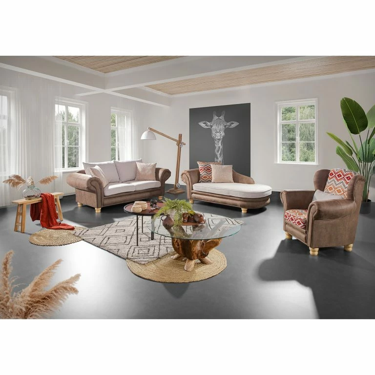 Loftscape Red Living Table Basse Nootka – Teck Massif Ancien