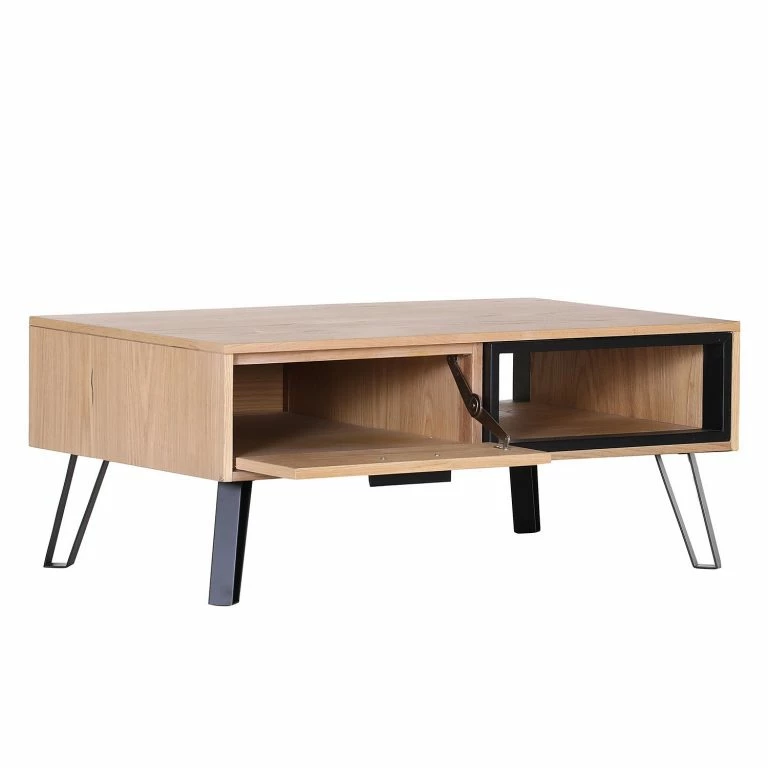 Loftscape Red Living Table Basse Relva – Partiellement En Chêne Massif / Métal – Chêne / Noir