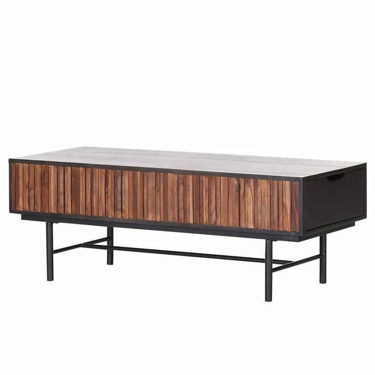 loftscape Red Living Table basse Sanvic – Sheesham / Acacia massif – Sheesham / Anthracite