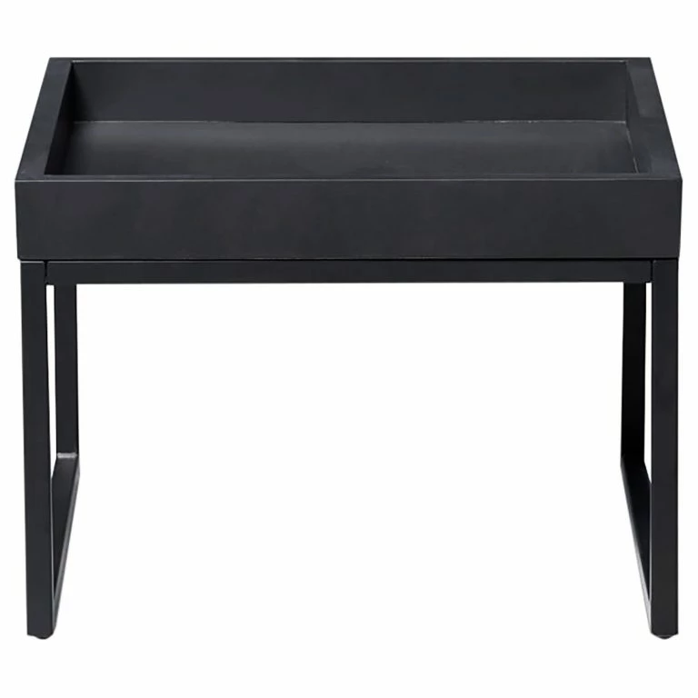 Loftscape Red Living Table Basse Savate I – Duramen De Hêtre Massif / Métal – Duramen De Hêtre Noir / Noir
