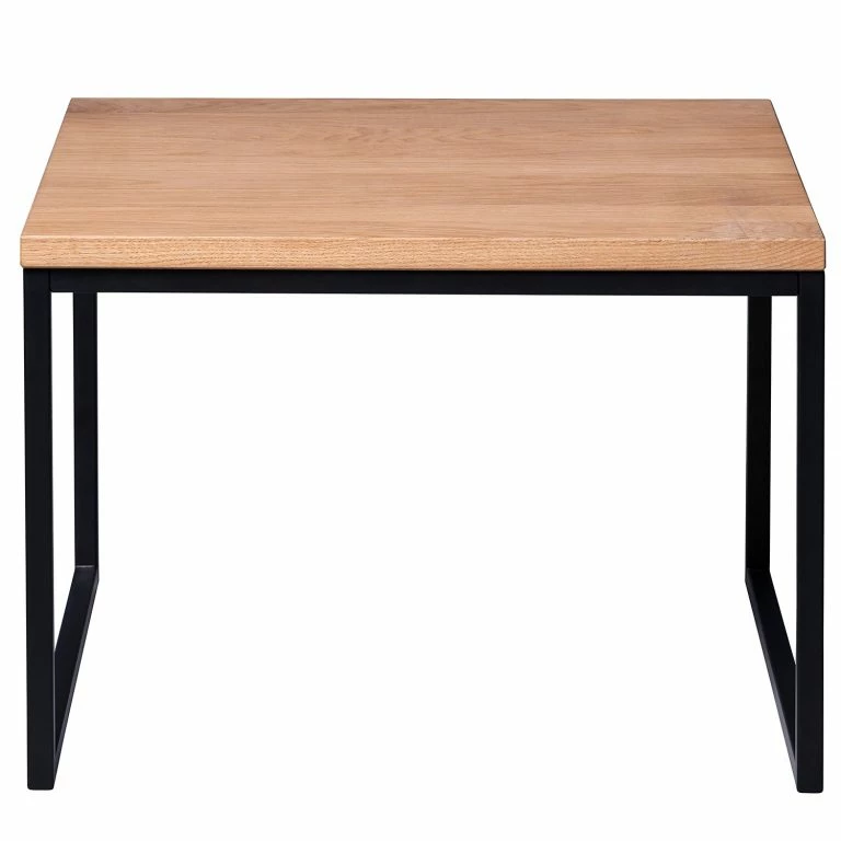 Loftscape Red Living Table Basse Savate II – Chêne Sauvage Massif / Métal – Chêne Sauvage / Noir
