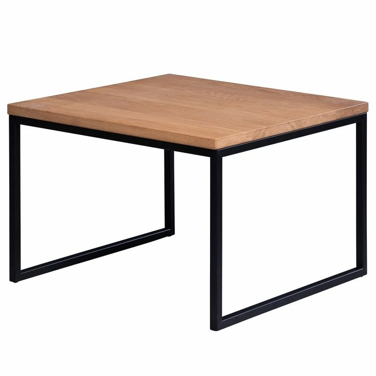 loftscape Red Living Table basse Savate II – Chêne sauvage massif / Métal – Chêne sauvage / Noir