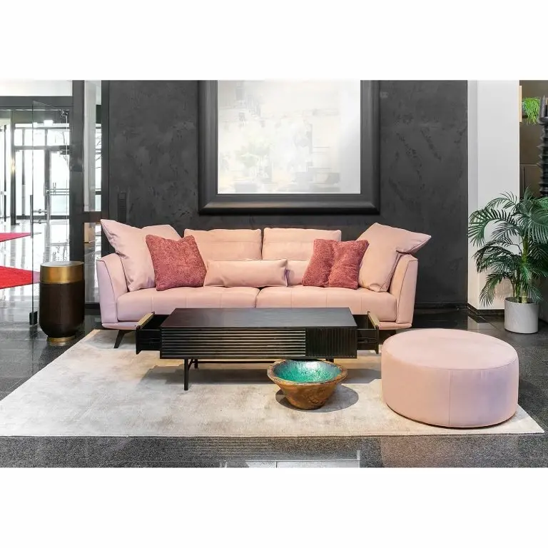 Loftscape Red Living Table Basse Soyons I – Acacia Massif / Métal – Noir / Doré