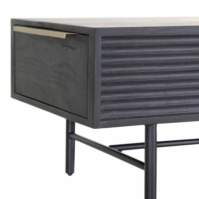 Loftscape Red Living Table Basse Soyons I – Acacia Massif / Métal – Noir / Doré