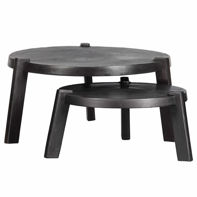 loftscape Red Living Table basse Tarsa – Aluminium – Noir