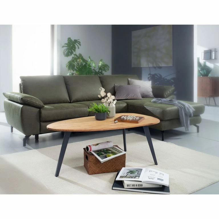 Loftscape Red Living Table Basse Terrazzo – Acacia Massif / Métal – Acacia / Noir