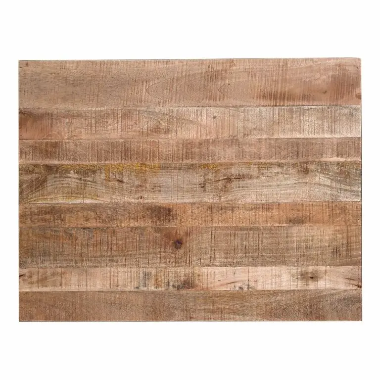 Loftscape Red Living Table Basse Toleos – Manguier Brut Massif / Fer – Manguier / Noir