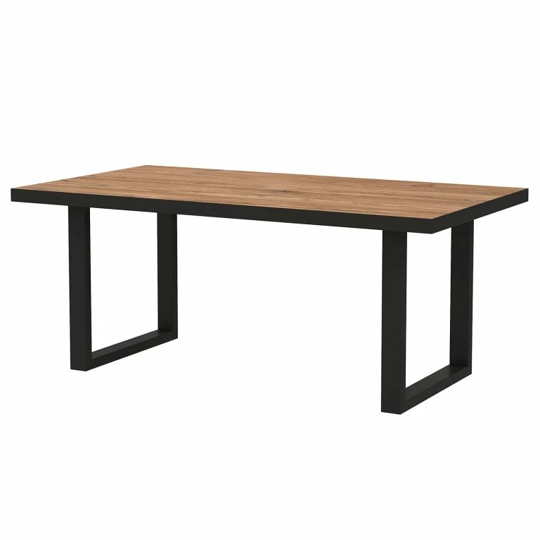 loftscape Red Living Table basse Trylith – Imitation chêne rustique / Noir