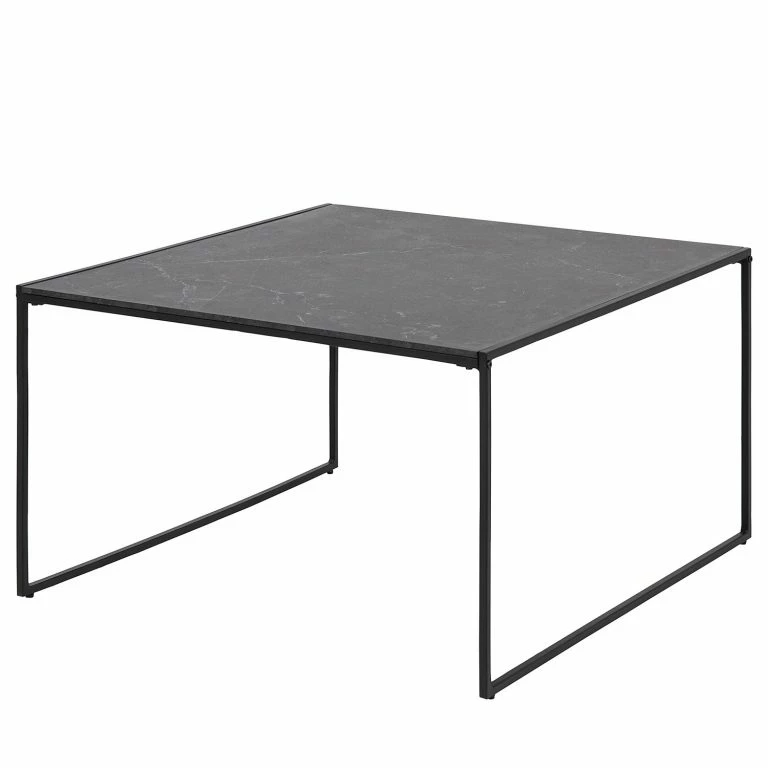 loftscape Red Living Table basse Utelle II – Imitation marbre noir / Noir