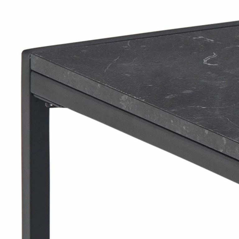 Loftscape Red Living Table Basse Utelle III – Imitation Marbre Noir / Noir