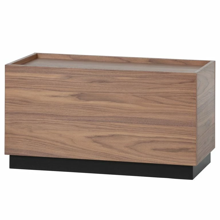 loftscape Red Living Table basse Valbo – Placage en bois véritable – Noyer / Pin noir – Largeur : 40 cm