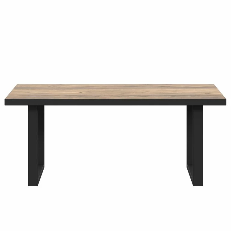 Loftscape Red Living Table Basse Vallegrande – Imitation Pin Des Alpes / Noir