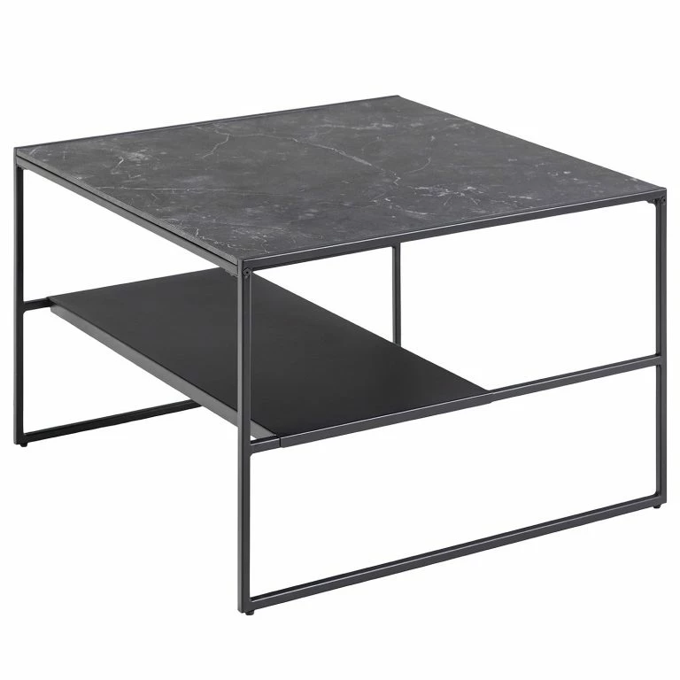 loftscape Red Living Table basse Zap II – Imitation marbre noir / Noir