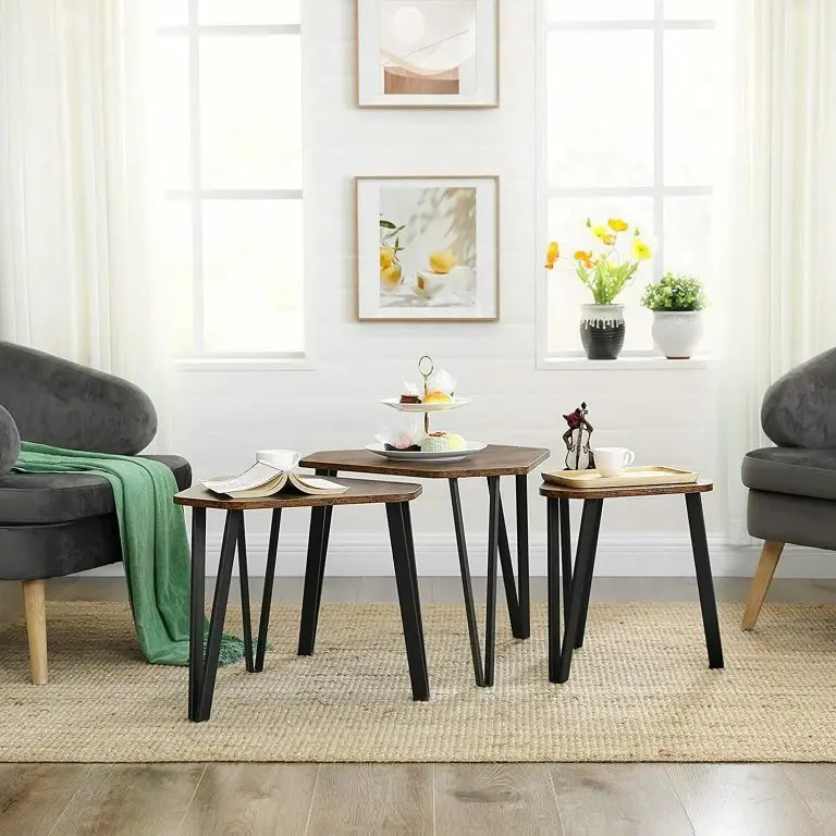 Loftscape Red Living Tables Gigognes Raphine II (3 élém.) – Marron / Noir