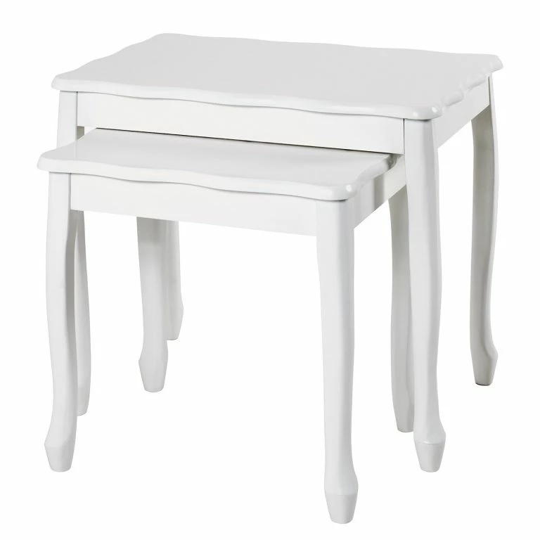 loftscape Ridgevalley Bouts de canapé Lysekil (lot de 2) – Partiellement en pin massif – Blanc