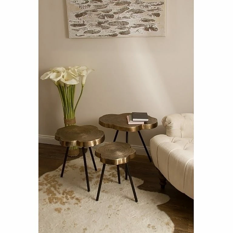 Loftscape Ridgevalley Bouts De Canapé Pal (3 éléments) – Métal – Marron