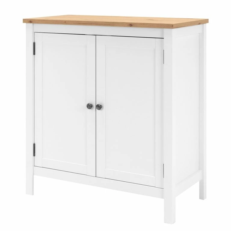 loftscape Ridgevalley Buffet Bombita – Blanc / Imitation chêne artisan