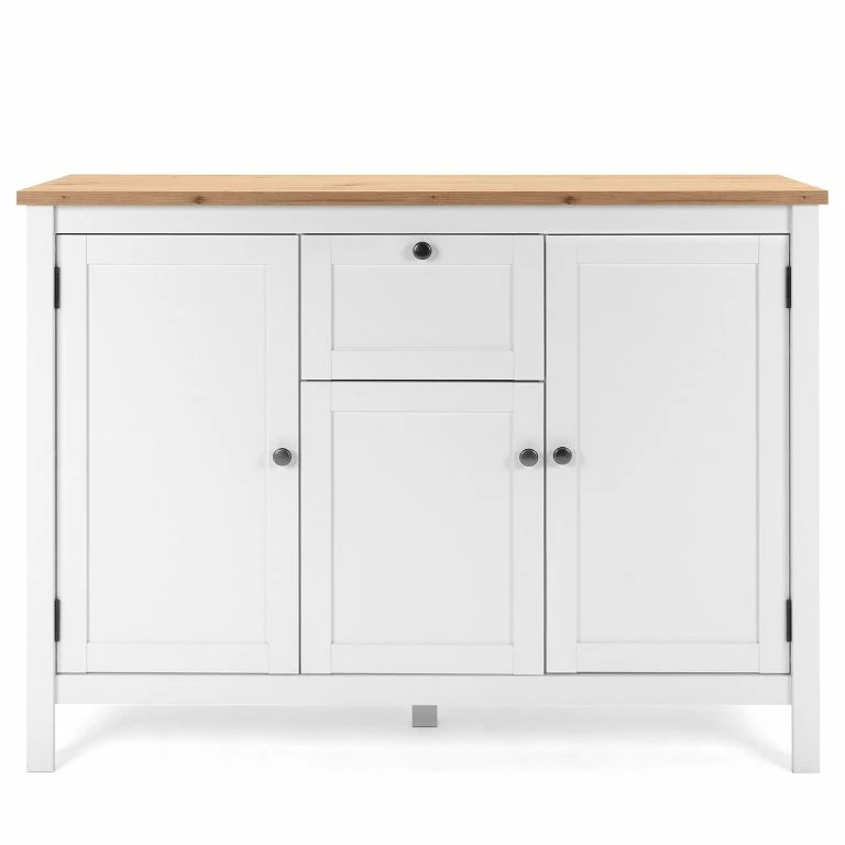 Loftscape Ridgevalley Buffet Bombita III – Blanc / Imitation Chêne Artisan