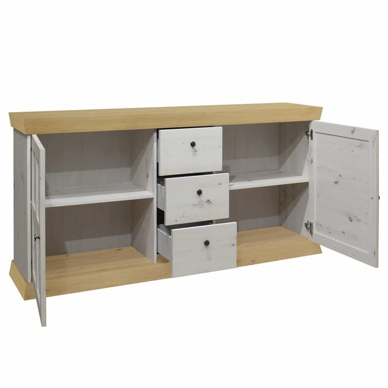 Loftscape Ridgevalley Buffet Maiossa I – Imitation Pin Blanc / Imitation Chêne De Navarra