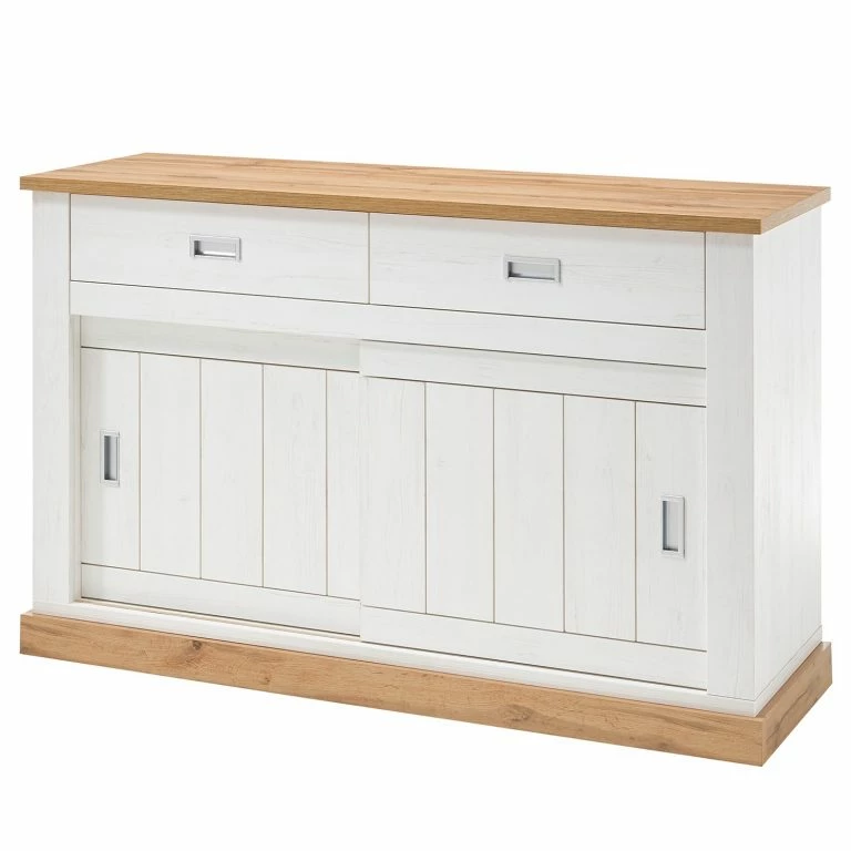 loftscape Ridgevalley Buffet Ollezy I – Imitation pin blanc / Imitation chêne artisan