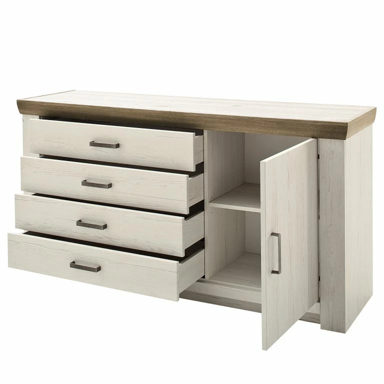Loftscape Ridgevalley Buffet Pontile I – Imitation Pin Aurélio / Imitation Chêne Nelson