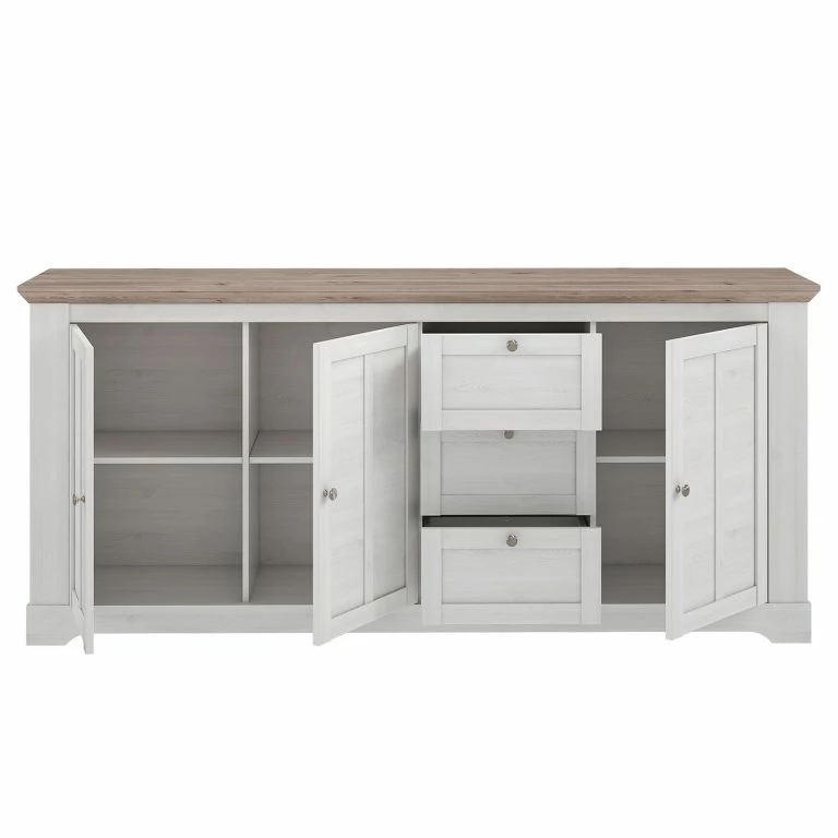 Loftscape Ridgevalley Buffet Sandvik II – Imitation Chêne Blanc / Imitation Chêne Nelson