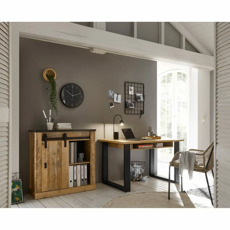 Loftscape Ridgevalley Buffet Shutter I – Imitation Chêne
