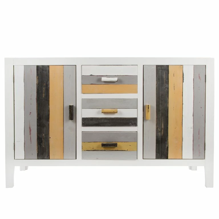 Loftscape Ridgevalley Buffet Souper – Eucalyptus Massif – Blanc / Multicolore
