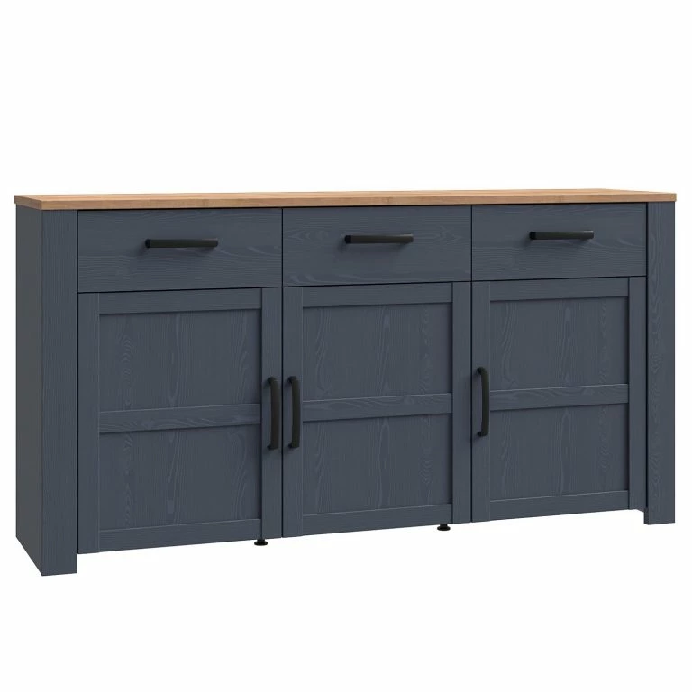loftscape Ridgevalley Buffet Vassia I – Imitation chêne Navy / Imitation chêne Riviera