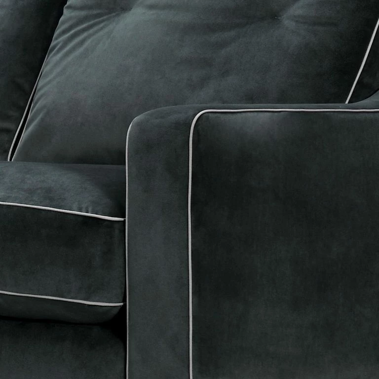 Loftscape Ridgevalley Canapé Jarinu (3 Places) – Tissu – Anthracite