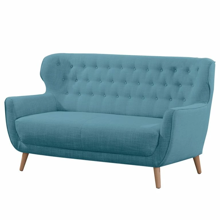 loftscape Ridgevalley Canapé Mansac (2 places) – Tissage à plat – Tissu Gila: Bleu marine