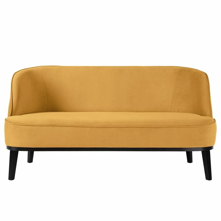 Loftscape Ridgevalley Canapé Voiteur (2-3 Places) – Microfibre Sela: Jaune Maïs – Hêtre Foncé