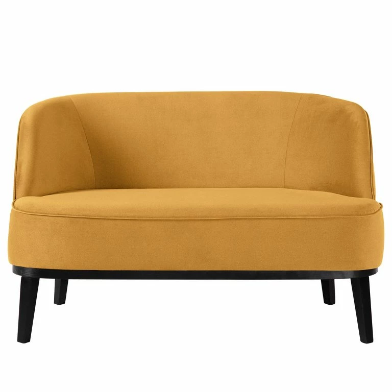Loftscape Ridgevalley Canapé Voiteur (2-3 Places) – Microfibre Sela: Jaune Maïs – Hêtre Foncé