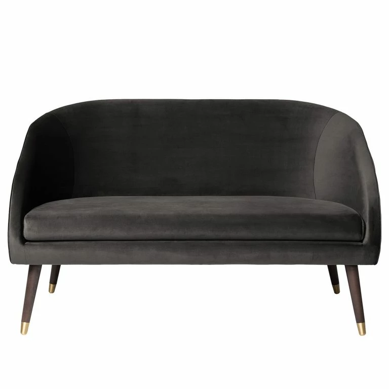 Loftscape Ridgevalley Canapé Volonne (2 Places) – Velours Ravi: Gris