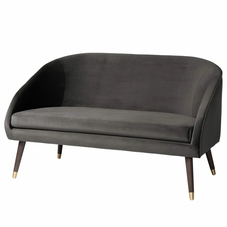 loftscape Ridgevalley Canapé Volonne (2 places) – Velours Ravi: Gris
